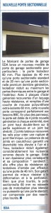 Verre et Menuiserie Actualité : porte de garage SDA Isoladoor 60mm