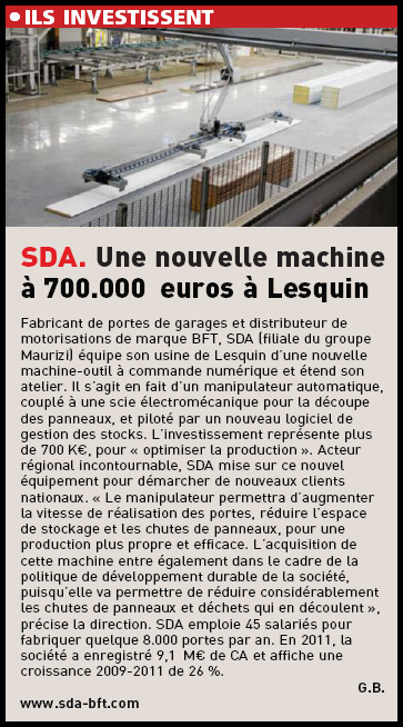 Machine à panneaux SDA