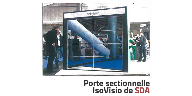 SDA dans Verre et Protections avec sa porte sectionnelle Iso Visio
