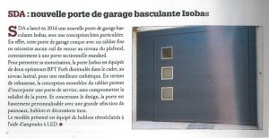 Porte de garage Isobas - SDA